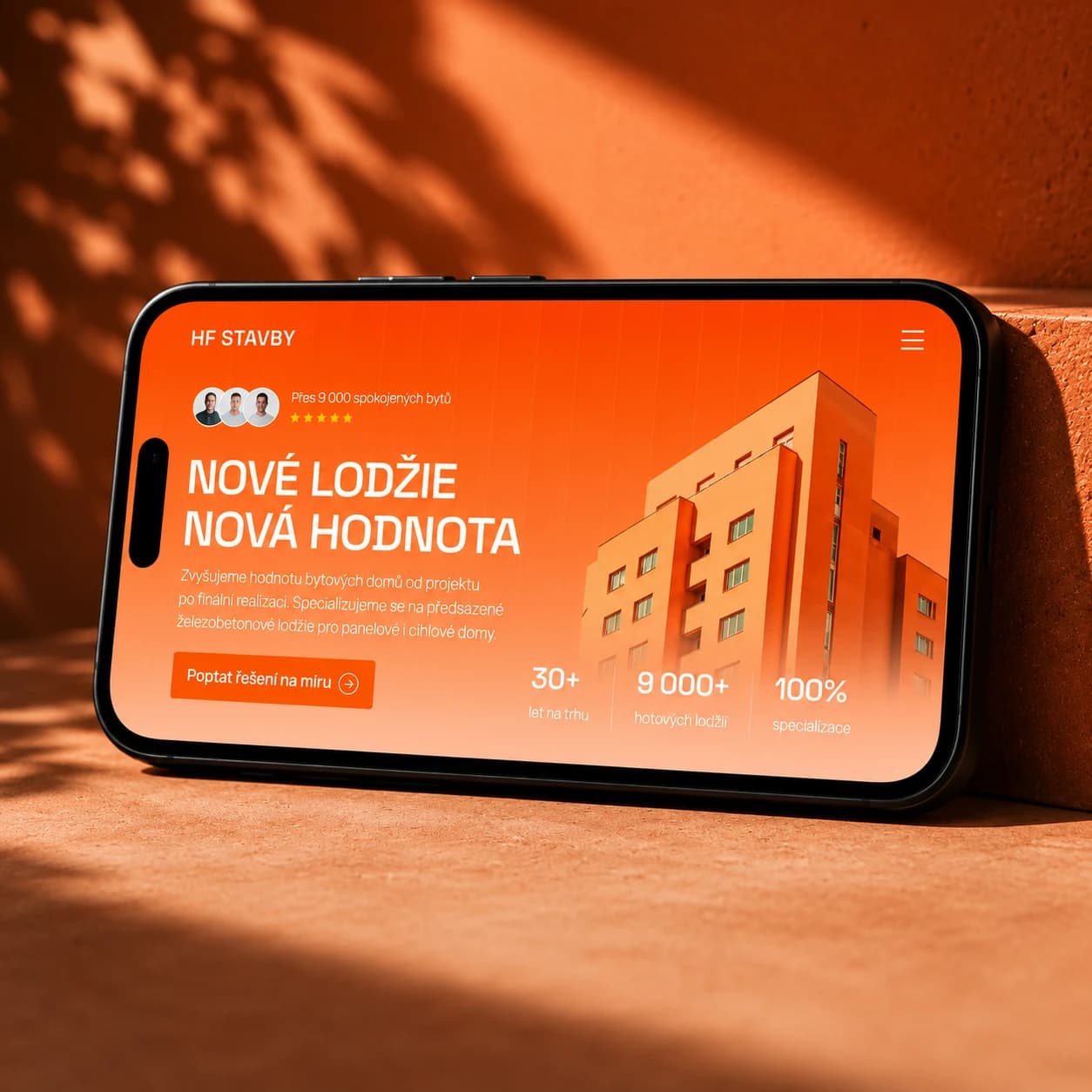 Webová prezentace stavební firmy HF Stavby