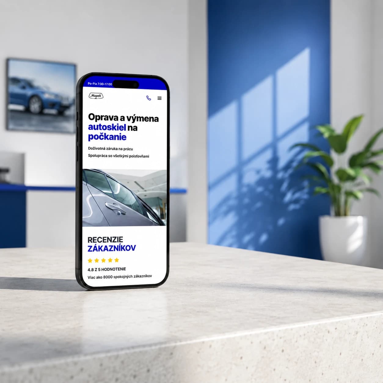 Web a marketing pro servis výměny autoskel MAPOK