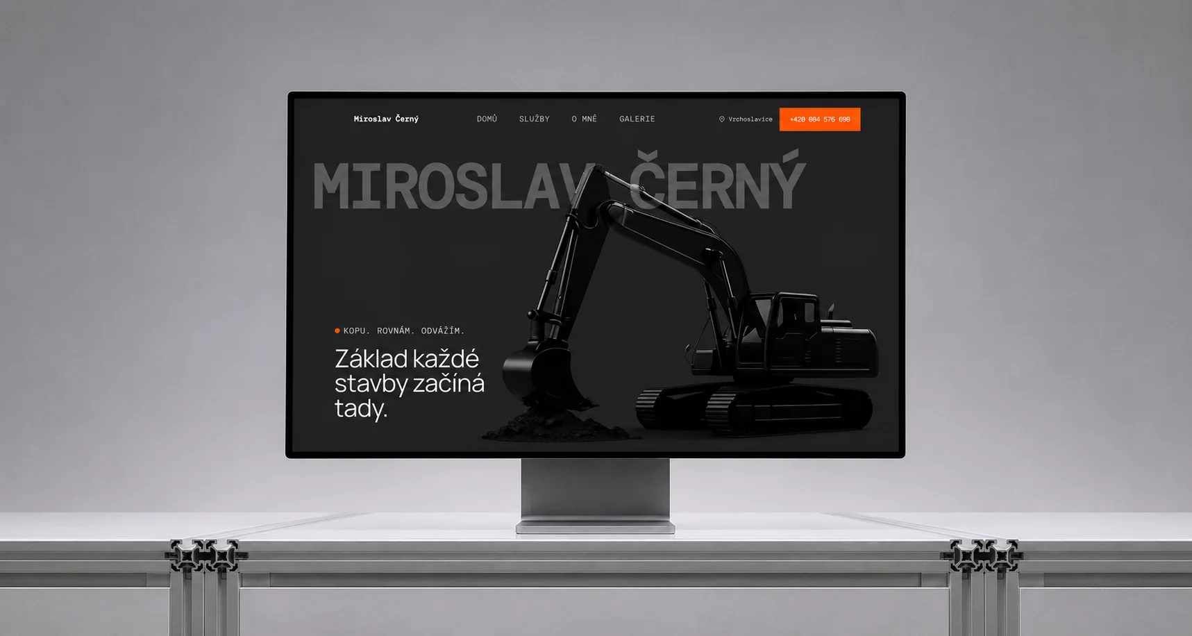 Miroslav Černý webová prezentace pro zemní a výkopové práce
